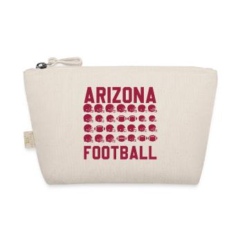 Arizona Football Design – Helme und Bälle - Bio-Täschchen - Natur - Vorne