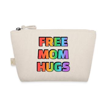 Rainbow Free Mom Hugs Tee - Organic Pouch - nature - Front