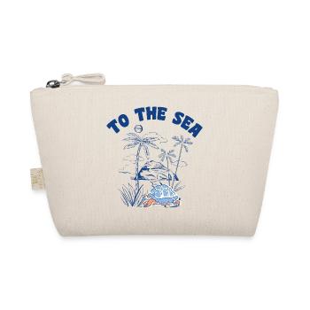 To the Sea: Turtle on the Beach - Organic Pouch - nature - Front