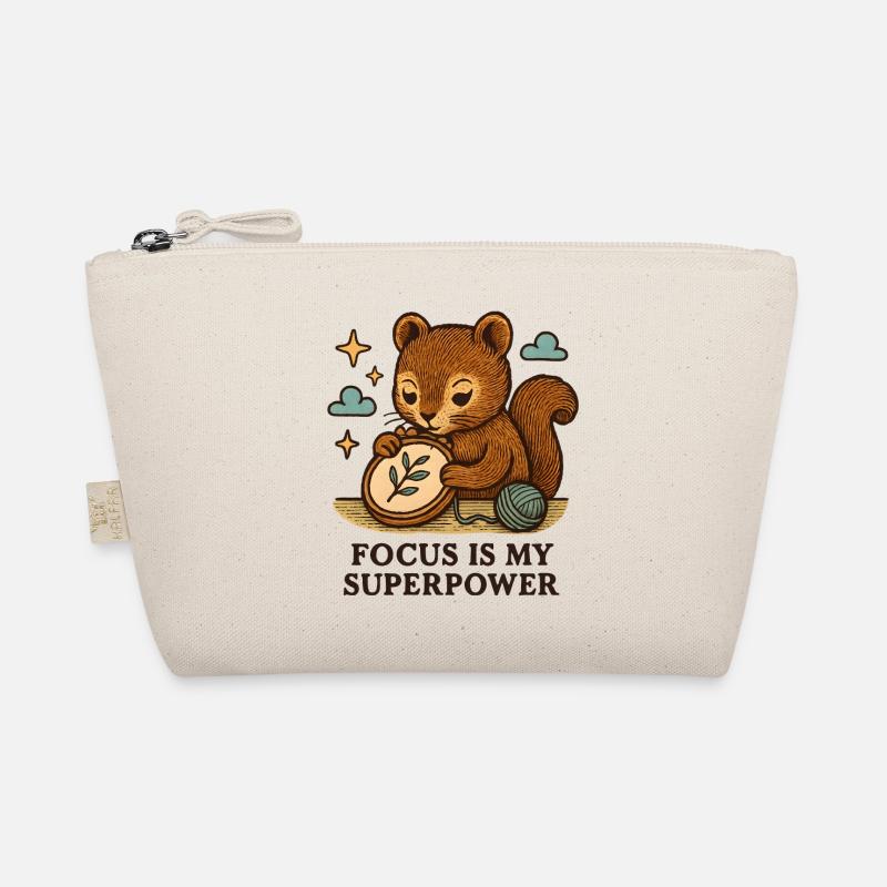 Fokus ist meine Superkraft – Eichhörnchen Bio-Täschchen