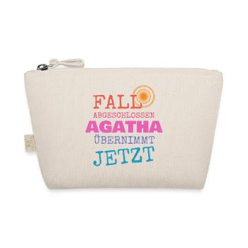Fall Abgeschlossen – Agatha Übernimmt - Bio-Täschchen - Natur - Vorne