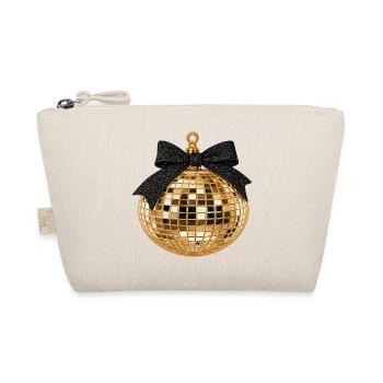 Disco ball with bow - Organic Pouch - nature - Front