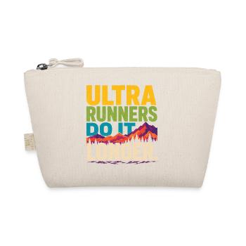 Ultra Runners Do It Longer - Organic Pouch - nature - Front