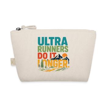 Ultra Runners Do It Longer - Organic Pouch - nature - Front