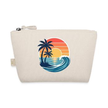 Sonnenuntergang Strandpalmen - Bio-Täschchen - Natur - Vorne