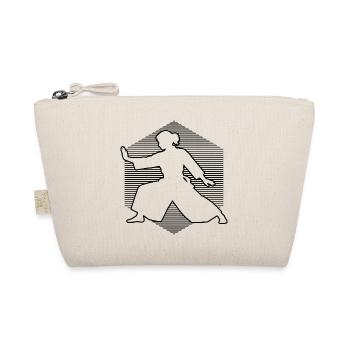The Aikido masters and Aikido fit together - Organic Pouch - nature - Front