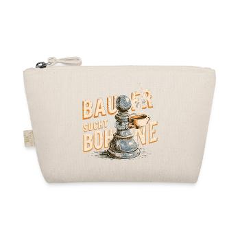 Schach Geschenk T-Shirt | Bauer sucht Bohne Humor - Bio-Täschchen - Natur - Vorne