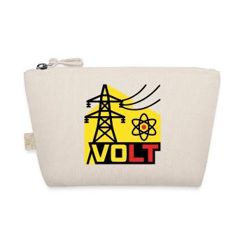 Hochspannung Volt Logo - Bio-Täschchen - Natur - Vorne