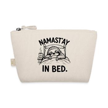 Namast'ay in Bed – Tired Sloth | Fun Yoga - Organic Pouch - nature - Front