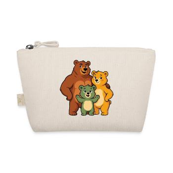 Funny Bear Family - Organic Pouch - nature - Front