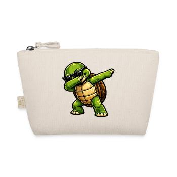 Dabbing Schildkröte - Bio-Täschchen - Natur - Vorne
