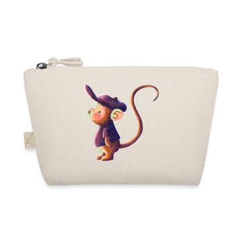 Singe aquarelle avec bonnet - Trousse biologique - nature - Devant