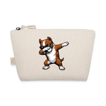 Dabbing American Staffordshire Terrier - Bio-Täschchen - Natur - Vorne