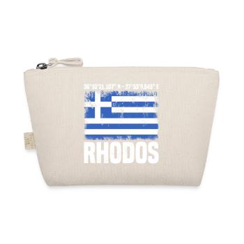 Insel Rhodos Koordinaten - Bio-Täschchen - Natur - Vorne