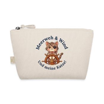 Meerweh, Wind und meine Katze - Bio-Täschchen - Natur - Vorne