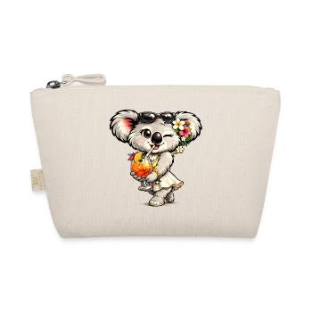 Süßer Koala mit tropischem Cocktail - Bio-Täschchen - Natur - Vorne
