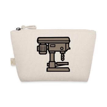 Standbohrmaschine Werkzeug Icon - Bio-Täschchen - Natur - Vorne