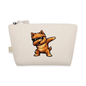 Dabbing Norwich Terrier im Comic Stil - Bio-Täschchen - Natur - Vorne