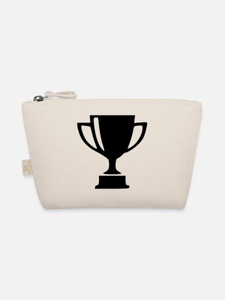 Pokal Sport Wettbewerb Geschenk - Bio-Täschchen - Natur