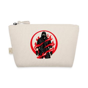 Flames Ninja Circle - Organic Pouch - nature - Front