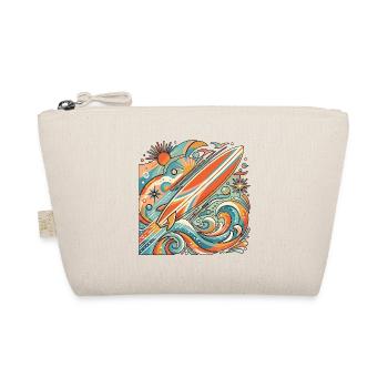 Surf Rock Wave Retro - Organic Pouch - nature - Front