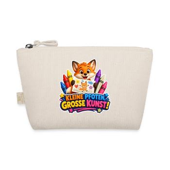 Kreativer Fuchs kleine Pfoten ganz grosse Kunst - Bio-Täschchen - Natur - Vorne