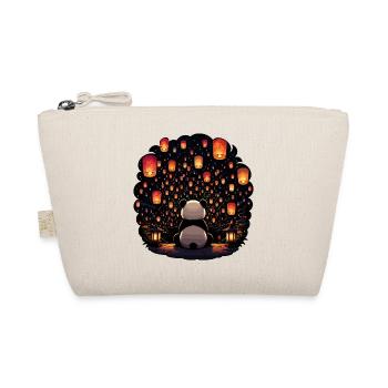 Panda Lantern Festival in the Moonlight - Organic Pouch - nature - Front