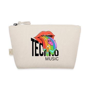 Rainbow Melted Smile Tongue - Organic Pouch - nature - Front