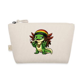 Cooler Rastafari Axolotl - Bio-Täschchen - Natur - Vorne