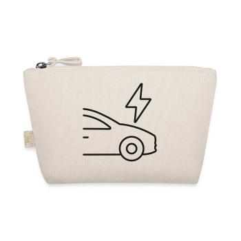 Icon der Ladelinie für Elektroautos - Bio-Täschchen - Natur - Vorne