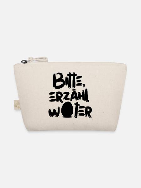  Bitte Erzähl Weiter Ei Wortspiel Spruch - Bio-Täschchen - Natur