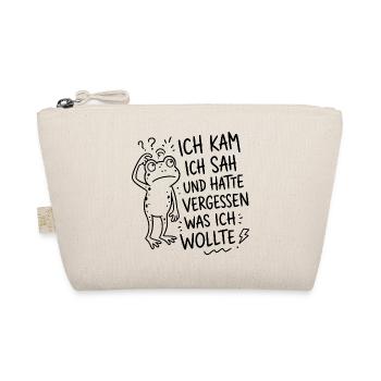Ich kam ich sah und hatte vergessen was ich wollte - Bio-Täschchen - Natur - Vorne