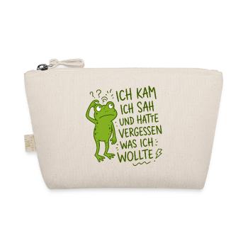 Ich kam ich sah und hatte vergessen was ich wollte - Bio-Täschchen - Natur - Vorne
