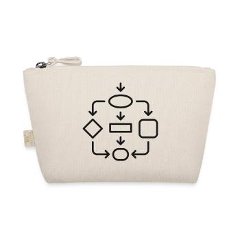 Algorithmus-Flussdiagramm-Linien-Symbol - Bio-Täschchen - Natur - Vorne