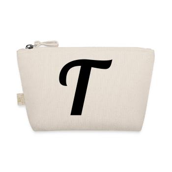 T Buchstabe - Bio-Täschchen - Natur - Vorne