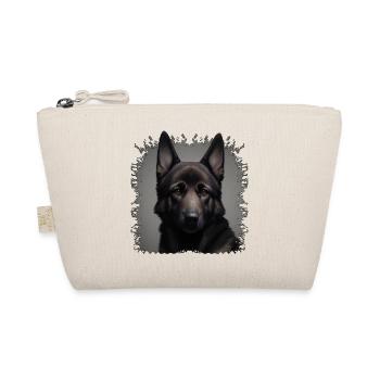 Dunkler Schäferhund  - Bio-Täschchen - Natur - Vorne