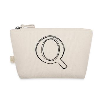 Buchstabe Q handgezeichnet - Bio-Täschchen - Natur - Vorne