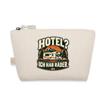 Hotel? Ich hab Räder. Camping Vanlife - Bio-Täschchen - Natur - Vorne