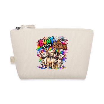 Bunt statt braun - Chihuahua Gang - Regenbogen - Bio-Täschchen - Natur - Vorne