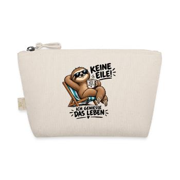 Kaffee-Sloth Entspannt - Bio-Täschchen - Natur - Vorne
