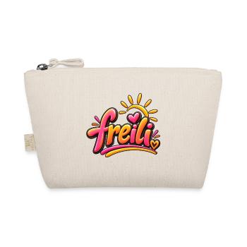 Freili Sonnenherz Neon-Design - Bio-Täschchen - Natur - Vorne
