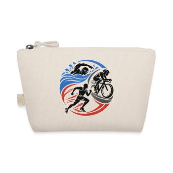 Triathlon – Schwimmen Radfahren Laufen - Bio-Täschchen - Natur - Vorne