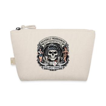 Rockabilly Moonshiners Schädel Garage - Bio-Täschchen - Natur - Vorne