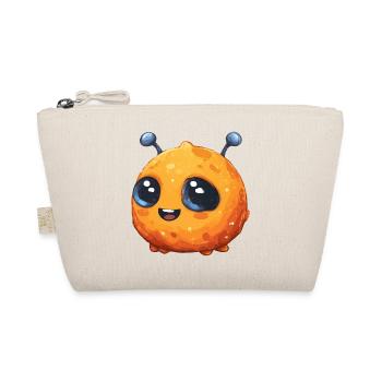 Orangen Kugel Alien Design - Bio-Täschchen - Natur - Vorne