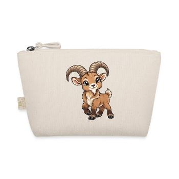 Steinbock Sternzeichen Kawaii - Bio-Täschchen - Natur - Vorne