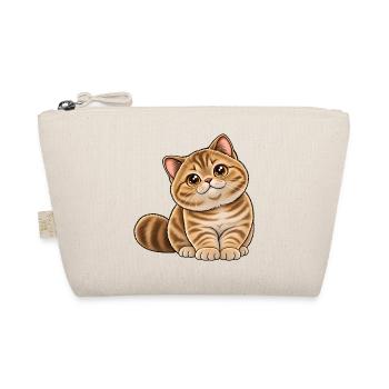Britisch Kurzhaar Golden Tabby Kawaii Style - Bio-Täschchen - Natur - Vorne