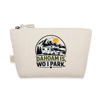 Dahoam is, wo i park, Daheim ist, wo ich parke - Bio-Täschchen - Natur - Vorne