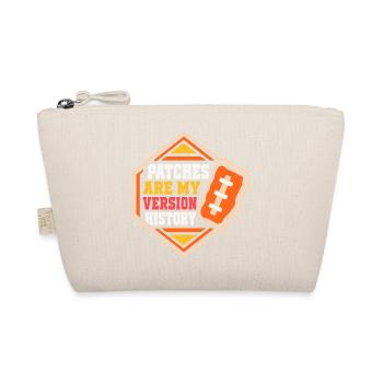 Aufnäher – Patches Are My Version History - Bio-Täschchen - Natur - Vorne