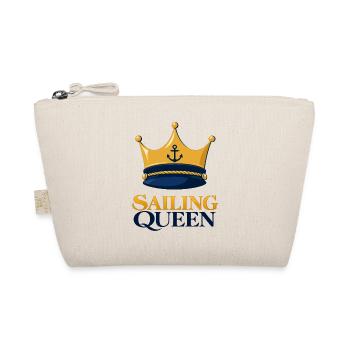 Sailing Queen – Seglerin mit Krone - Bio-Täschchen - Natur - Vorne