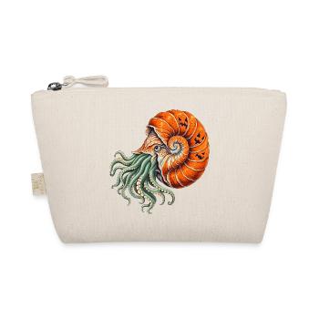 Nautilus mit Kürbisspirale - Bio-Täschchen - Natur - Vorne